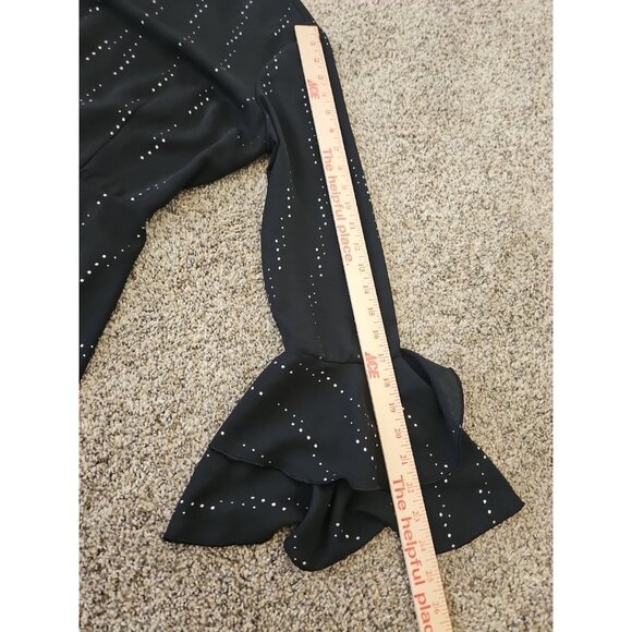 Womens Who What Wear Fit Flare Ruffle Dress Sz Med whimsigoth fairygrunge party - Picture 8 of 9